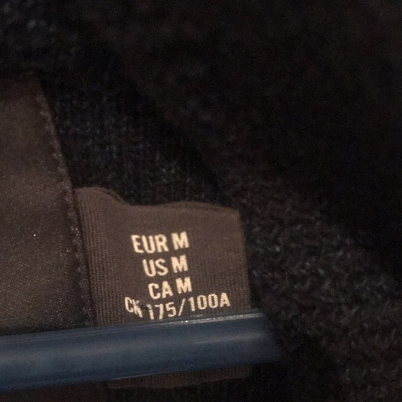 H and M L.O.G.G label of graded goods dark blue sweater Jacket hybrid - Picture 4 of 4